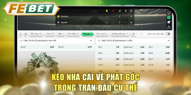 Kèo nhà cái về phạt góc trong trận đấu cụ thể